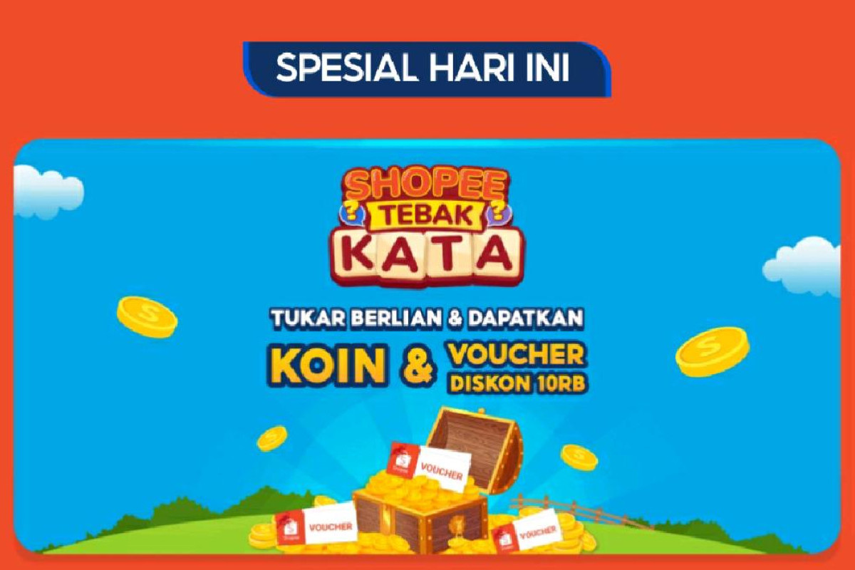 Kunci Shopee Tebak Kata Tantangan Harian G R N G L A A, Hari Ini Kamis, 2 Maret 2023 - Cashback No Limit!